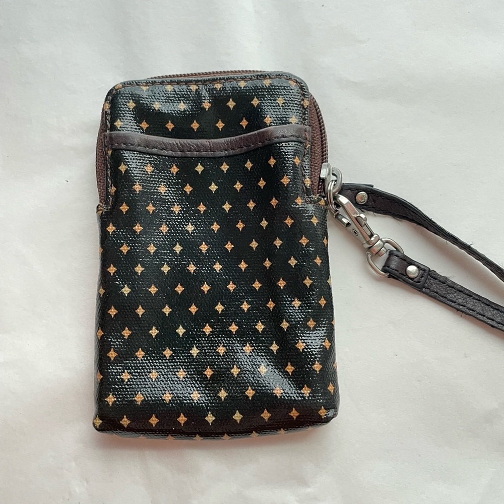 Fossil Key-Per wristlet wallet colorful oilcloth & detachable strap - Picture 3 of 11